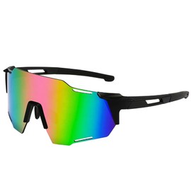 BECILES Sunglasses Cycling Glasses Men Women Sports Glasses Cycling Glasses Protective Glasses Sunglasses Anti-UV for Outdoor Activities such as Cycling Running Climbing Driving Fishing Golf Ski