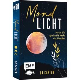 Karten-Box: Mondlicht: 64 Karten: Nutze die spirituelle Kraft des Mondes und der Mondphasen: mit Ritualen, Affirmationen und Mondwissen
