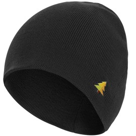 Donfri 100% Merino Wool Beanie Hats Men Women Winter Warm Hat Skull Cap Beanie Gift (US, Alpha, One Size, Black)