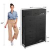 WLIVE Storage Organizer Unit with 13 Fabric Bins, Storage Drawers