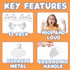Metal Cowbells - White 3 Inch Cow Bells Noise Makers,