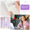 11 Pzs Lapiceros Diamante Bolígrafos Brillo Pluma Exterior Violeta