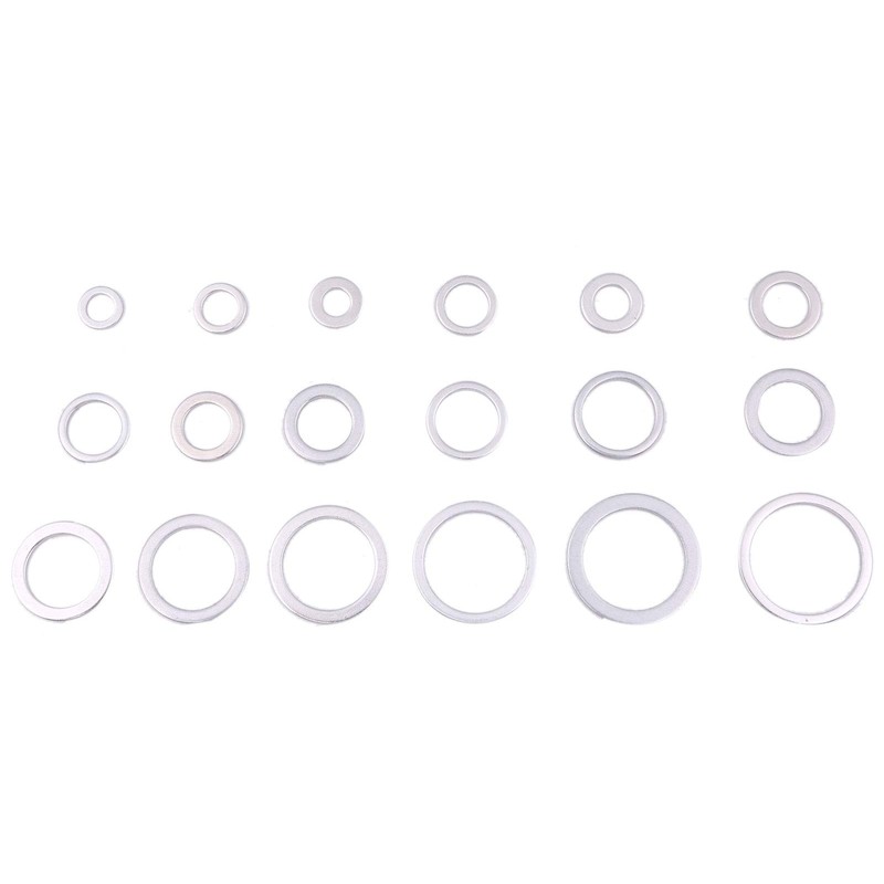 waves Aluminum Washer Set with Case Gasket Crush Washers M6