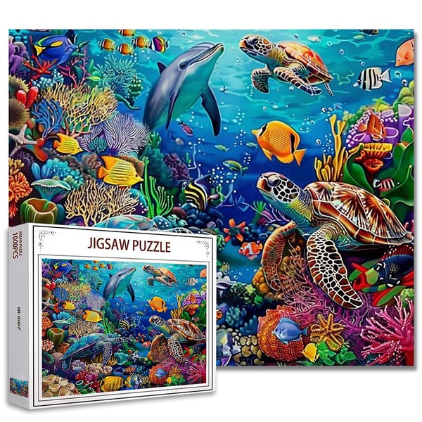 Tucocoo 1000 Piece Jigsaw Puzzles for Adults Underwater World Painting