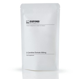 L-Carnitine Tartrate 500mg Tablets | Calcium, Muscles, Metabolism, Digestion | Oxford Vitality (365)