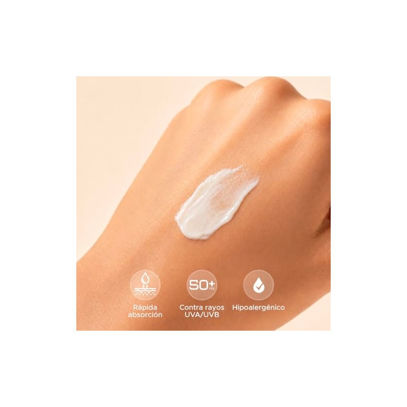 FOTOSUN UV100 SPF50 Crema Facial 60 ml,Protector Solar Diario, Resistente