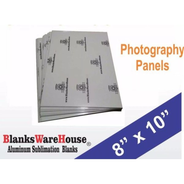 Blankswarehouse 8" x 10" PHOTO SHEET, Aluminum Sublimation Blanks, white,