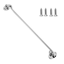 Stainless Steel 304 Heavy Duty Cabin Hook and Eye Lock for Shed, Gate or Garage Door, Door Holder