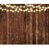 Pnylzzyxh Rustic Wood String Lights - Brown Wood - Vintage