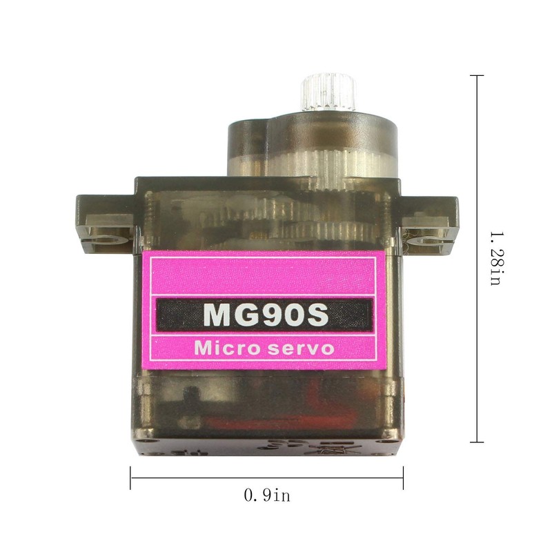 Maxmoral 2pcs MG90S 9g Metal Gear Micro Tower Pro Servo