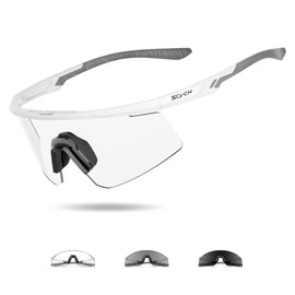 SCVCN Sports Sunglasses, Ultra Lightweight TR90 Frame, Glare Reducing Lens, UV 400 UV Protection, Windproof, Nighttime Compatible, Men's, Women's, Cycling, Climbing, Running, Marathons, Baseball