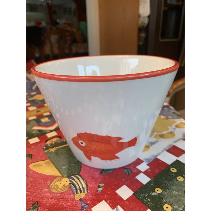 Nantucket Home Large Crab Lobster Pot Bowl Container Retired Rare