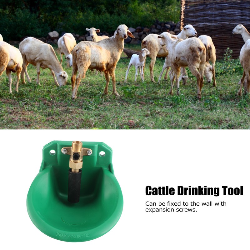 Cattle Copper Valve Automatic Water Bowl Sheep Pigs Water Drinking