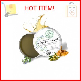 Wild Castle DNA Organics Comfrey Salve Ointment 2oz – Organic Herbal Salve for Bones, Muscle