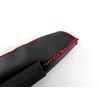BRIGHTZ Notebook E12 Side Brake Steering Wheel Cover, Red Stitching,