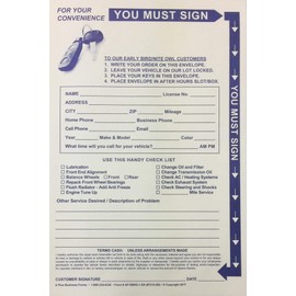 Drop Off Envelope 6x9 Self Seal 500 Qty. (T3SR)