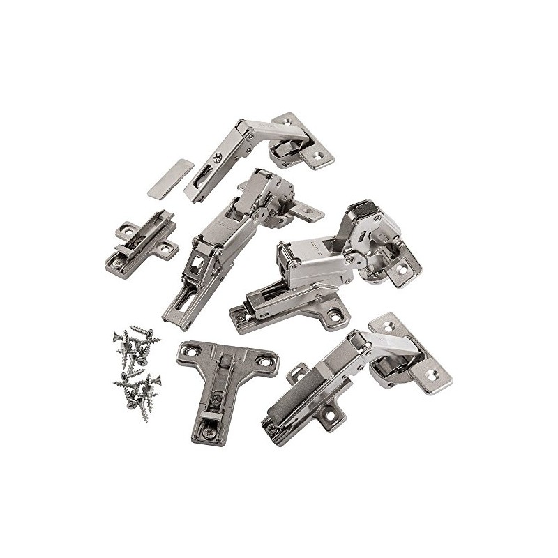 Salice 1/2'' Overlay, Face Frame Hinge Kit for Pie-Corner Cabinets