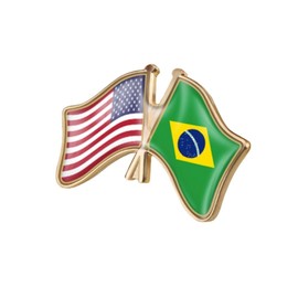 vmcoatdu - Broche de conexión cruzada con bandera de la amistad de Estados Unidos y Alemania de Alemania para sombrero y gorra, ropa y mochila, 32x23mm, Metal, Resina