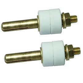 PZRT 2 Sets Electric Furnace Resistance Wire Connector Conductive Column Heating Wire Fixed Copper Rod Ceramic Terminal