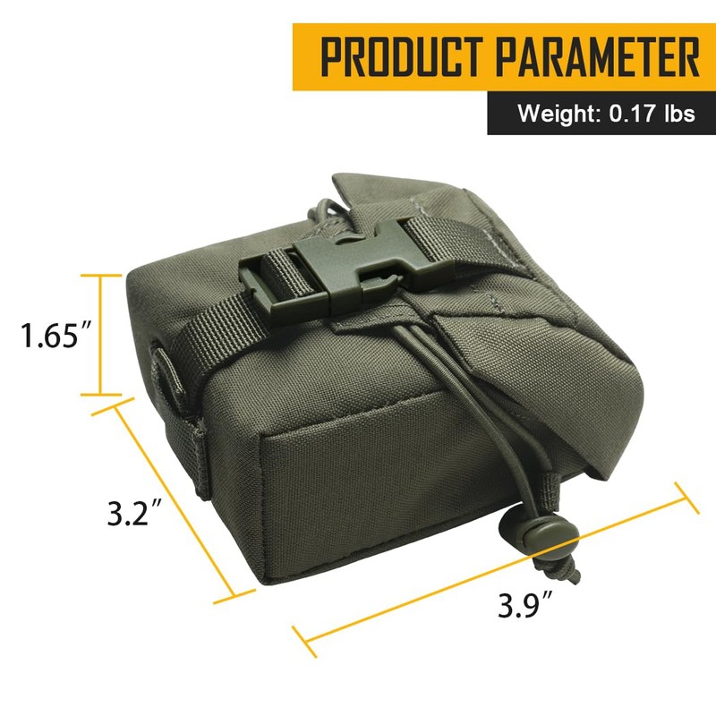IDOGEAR Tactical Frag Grenade Pouch MOLLE Tool Pouch Ultility EDC