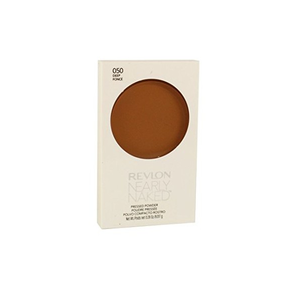 Revlon Nearly Naked Pressed Powder, Deep #050, 0.28 Ounce