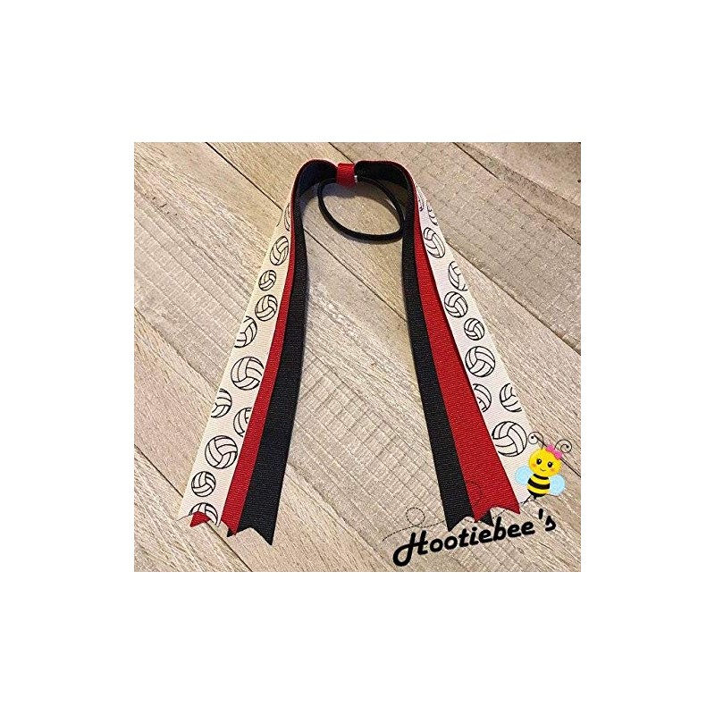Volleyball Ponytail Streamers Hair Bow - You Choose Colors