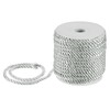 M METERXITY 22 Yards Twisted Rope Trim, 5mm/0.2" Silver Gray