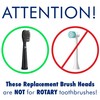 Replacement Electric Toothbrush Heads for Fairywill, Sonic-FX, SnapWhite – Soft