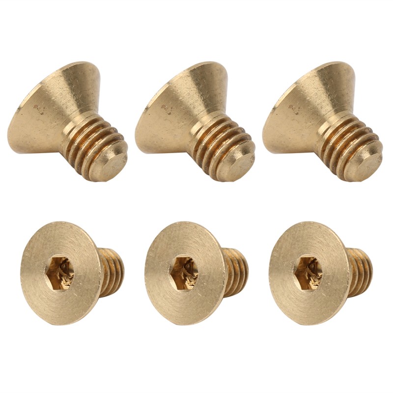 50Pcs Flat Hex Socket Screw M3 Pure Copper Countersunk Head
