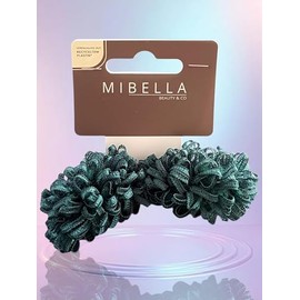 Mibella Beauty & Co 28651 Metallic Green Scrunchies Set of 2