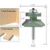 OLETBE Tongue and Groove Flooring Router Bit Set 1/4-Inch Shank