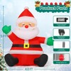 GOOSH 5 FT Christmas Inflatables Santa Claus Outdoor Decorations Blow