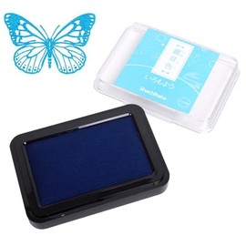 IROMOYO Stamp PAD, Traditional Japanese Ink Colour, Oil-Based Ink pad - Light Blue