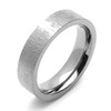 DoubleAccent 5MM Comfort Fit Titanium Wedding Band Patterned Flat Ring