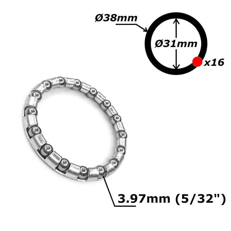 KUGELRING 5/32" Zoll STEUERSATZ STEUERLAGER VORBAU 1" Fahrrad MTB RENNRAD