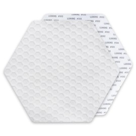 Rokia R 10 Pieces Silica Gel surf Traction pad, Suitable for Surfboard, Fish Board, Stomp Skim Board, Milky White