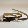 DUR Jewellery: A1597 5 Leather Bracelet Brown with Sand Element