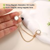 6pcs Magnet Clothing Pins, Metal Magnetic Clothing Clips with Chain