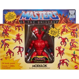 Masters of the Universe Origins Action Figure Deluxe Modulok Cartoon Collection, 5.5-inch 1980s TV Villain, Detailed Design with 34 Modular Parts