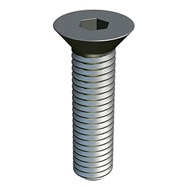 M8X50 Countersunk Allen Screw, Stainless Steel Hex Socket Machine Screws Flat Head Fastener, 8mm Screws Suitable for Metal, Construction, Installation, DIY (Pack of 10)