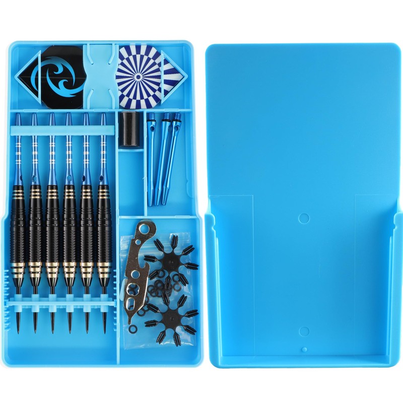 CareGames Steel Tip Darts Set Professional 24g with Carrying case,Aluminium