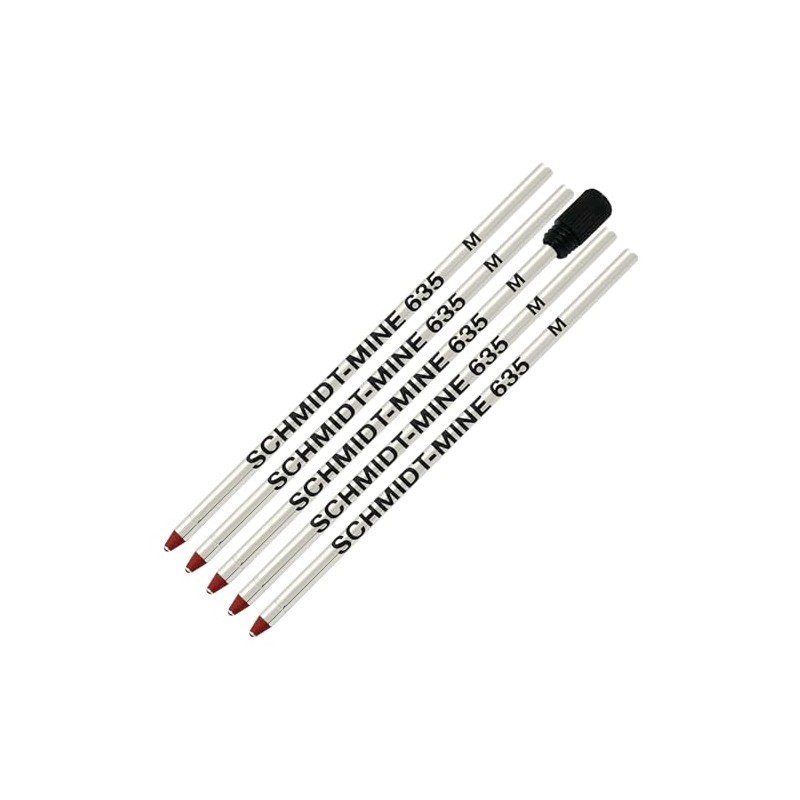 Schmidt 635 D1 Mine Ballpoint Refill - Red Ink -