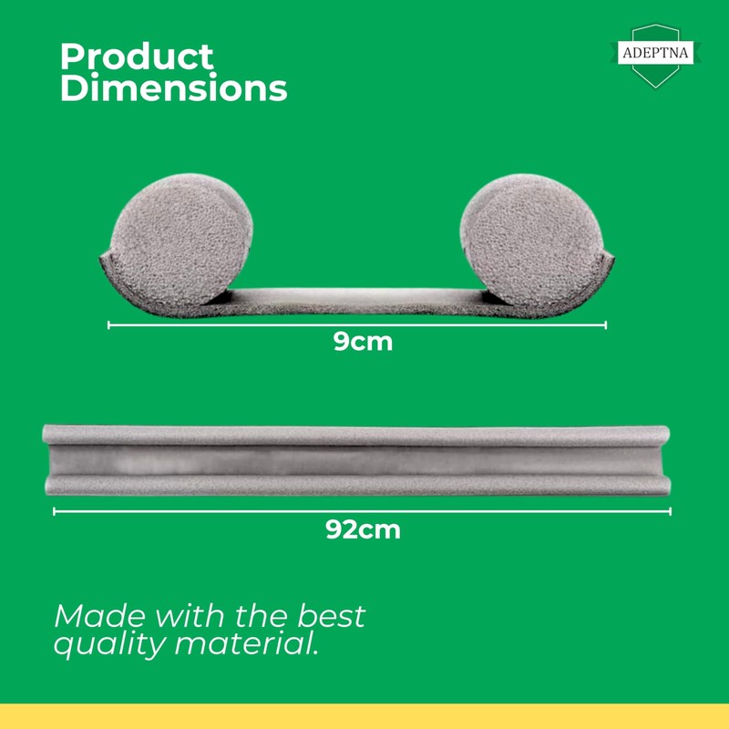 ADEPTNA 2 Pack Under Door Foam Double Draught Excluder -