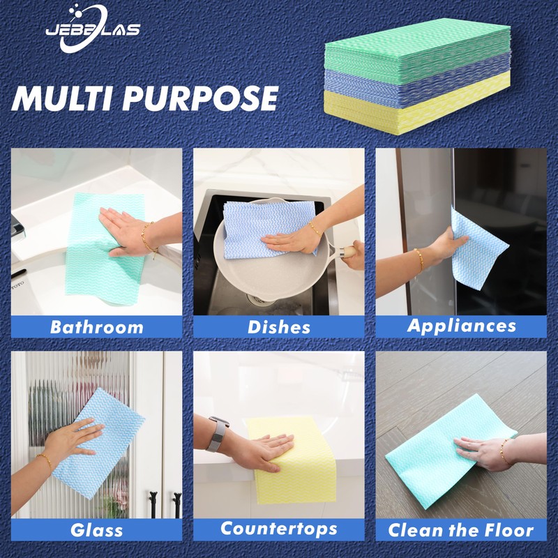 Jebblas Disposable Cloth,All Purpose Cloths,Kitchen Cloth,Dish Cloths,Disposable Cloths Cleaning,Colour Coded