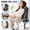 Memory Foam Lumbar Support Pillow for Office Chair, Ergonomic Backrest