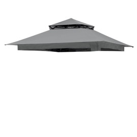 Grey Gazebo Replacement Cover Compatible with ABC 13x13 Pop Up Gazebo Frame,This Particular Replacement Cover Will Not Fit Any Other Models