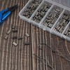 SHADDOCK 350pcs Fishing Double Barrel Crimping Sleeves Copper Connector Kit
