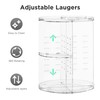 HBlife 360 Rotating Makeup Organizer Adjustable Carousel Large Capacity Revolving