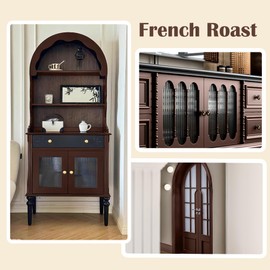 Jungarian Furniture Paint Kit 32oz with Tools - Water-based & Low Odor All-in-One No Sanding - Matte Finish Indoor Outdoor Wood Paint for Cabinets, Doors, Tables and Dressers - French Roast