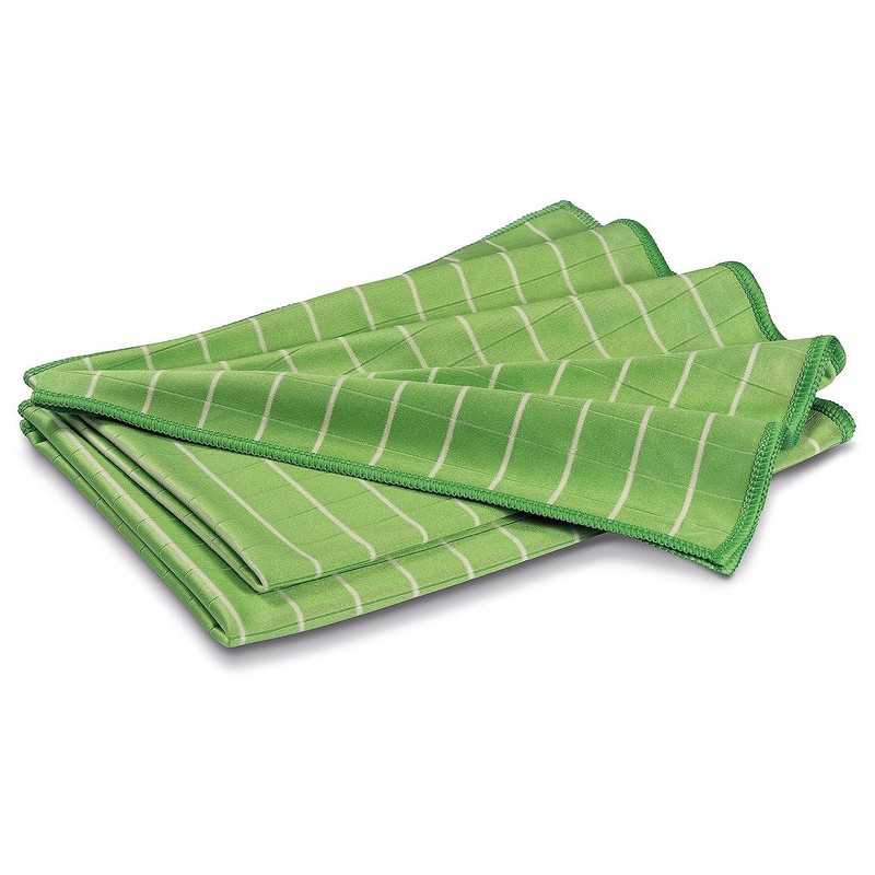 POLYCLEAN 10 x Glass Cleaning Cloths - Microfibre Cloth with